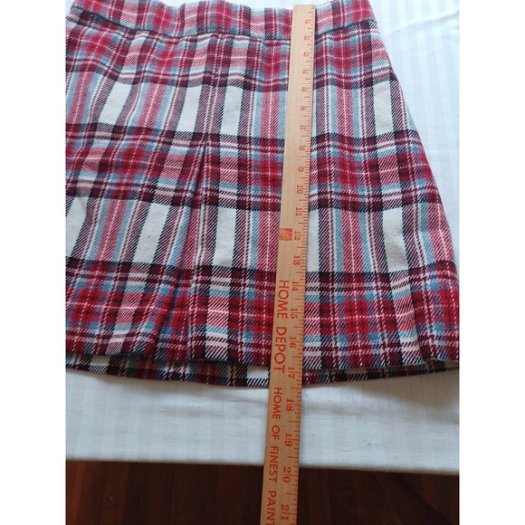 J Crew Nello Gori pleated mini skirt 4 plaid schoolgirl preppy Italian woolblend - Picture 9 of 9